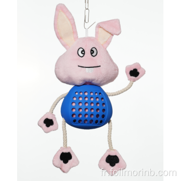 Lapin en peluche pour chien